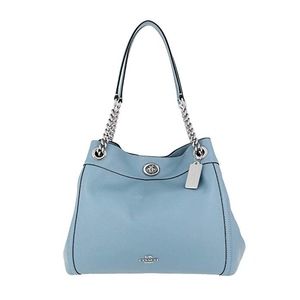 NWT COACH Turnlock Edie Shoulder Bag in SLATE Leat